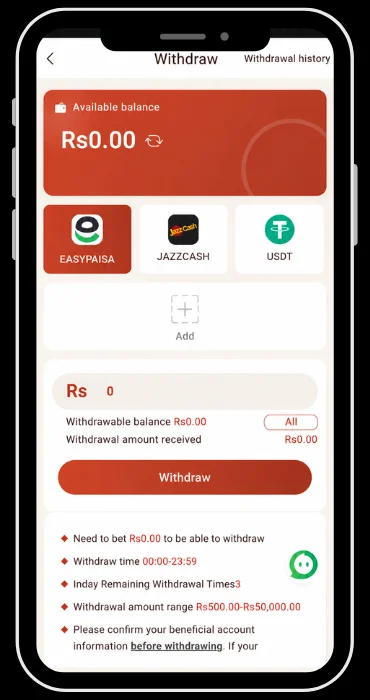 KK Chakor Withdraw