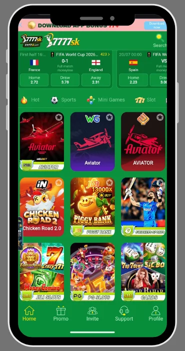 7777SK Game Interface Image
