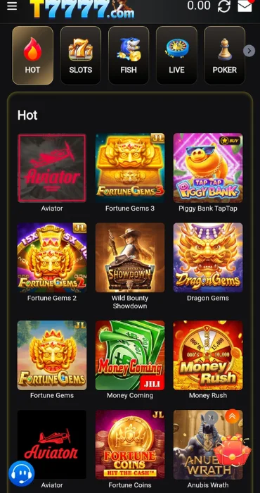 T7777 Game Interface