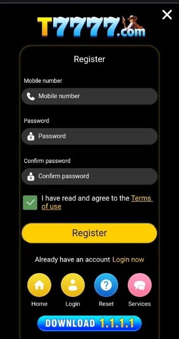 T7777 Game Signup
